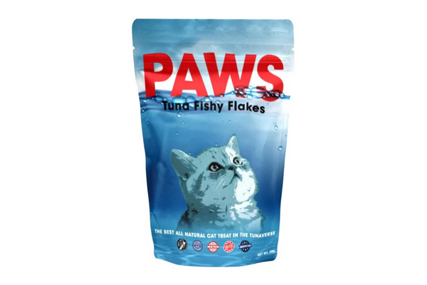 paws tuna cat flavoured fish flakes