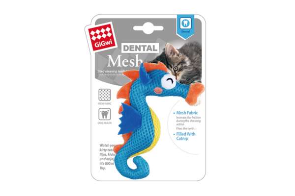 seahorse cat toy dental