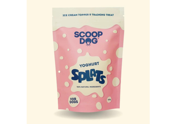 scoop dog yoghurt splats dog treats