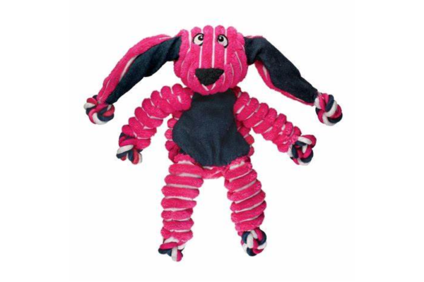 kong floppy knots bunny dog plush toy