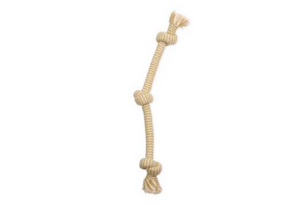 Peanut butter flavoured and scented dog tug of war rope nz