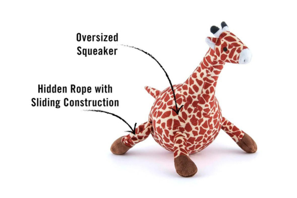 P.l.a.y giraffe interactive plush dog toy