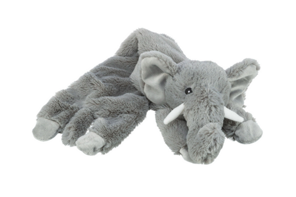 Elephant flat plush nz dog toy