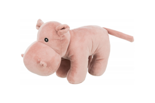 Plush hippo squeaky dog and puppy nz toy