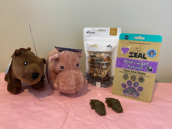 Pup and dog something is fishy bargain bundle toys and treats nz