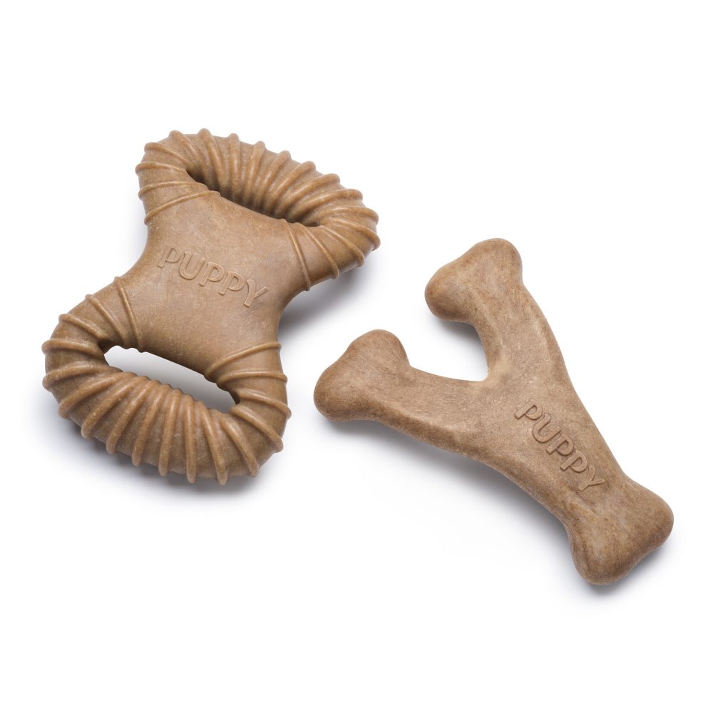 Benebone Puppy Pack Teething Tough Toys Bacon - Image 2